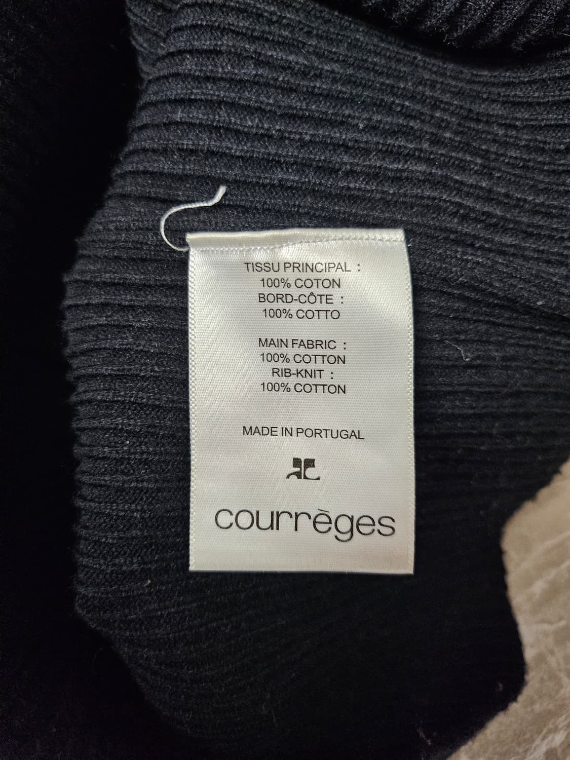 꾸레쥬 여성 리에디션 립하이넥 니트 S 상품이미지4