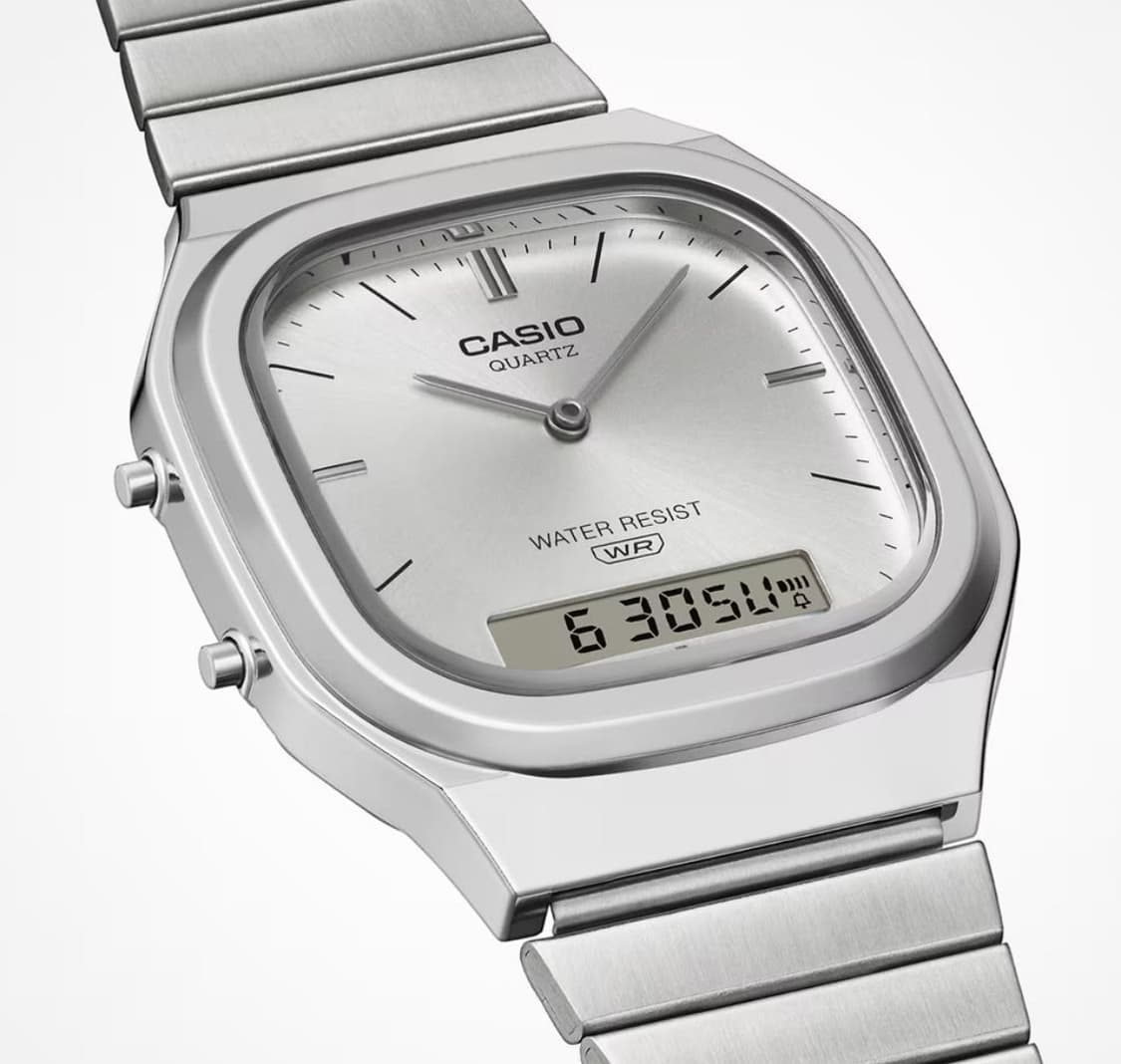 카시오 메탈 스퀘어 화이트 시계 새상품 :) 상품이미지3