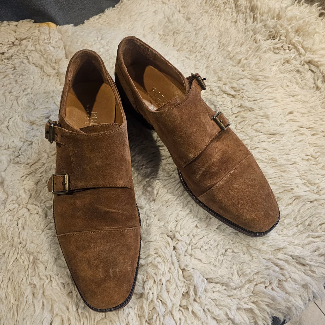 265 폴로 랄프로렌 뭉크스트랩 스웨이드 구두 상품이미지1