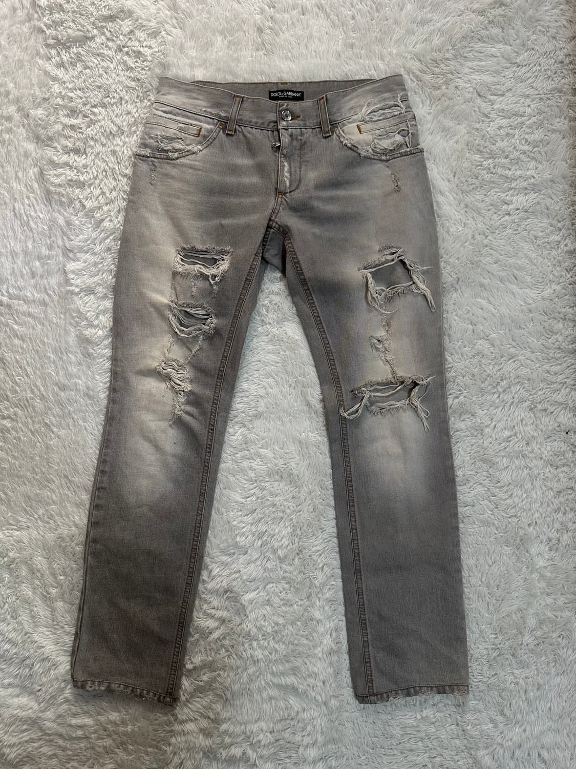 돌체앤가바나 데미지 워싱 데님 32 상품이미지3