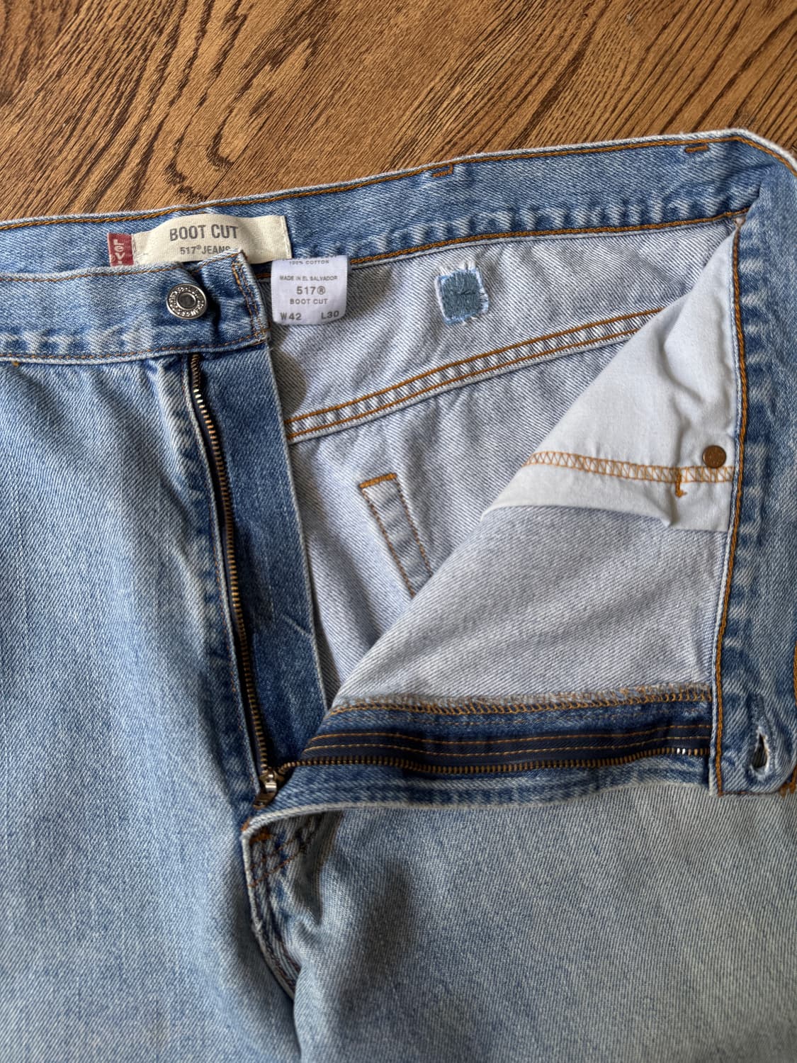 [42]00's 리바이스 517 빈티지 워싱 플레어진 F47 상품이미지3