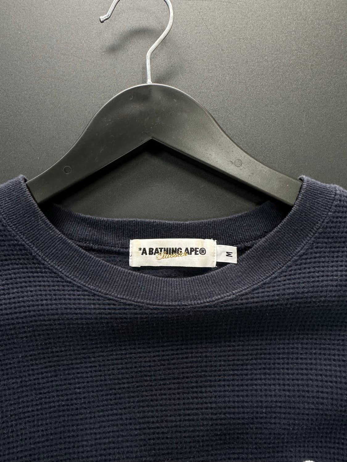 베이프 자수사루 와플 롱슬리브 상품이미지6