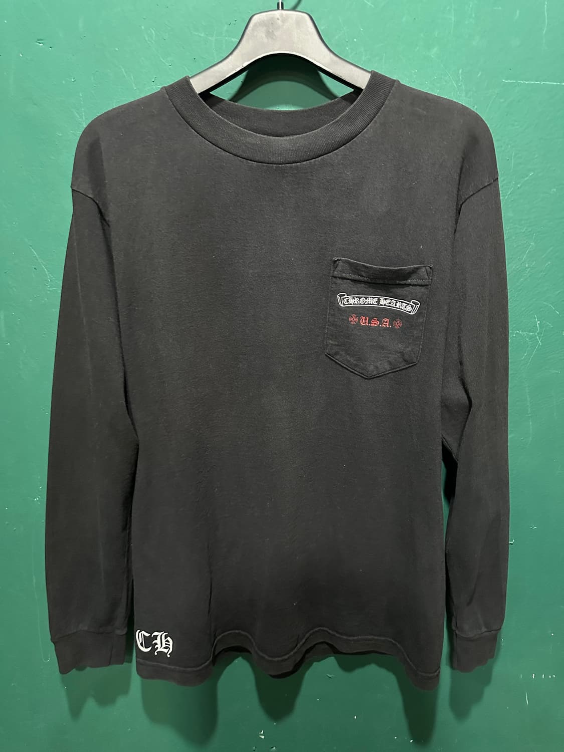 크롬하츠 아메리칸 플레그 긴팔티M 상품이미지1