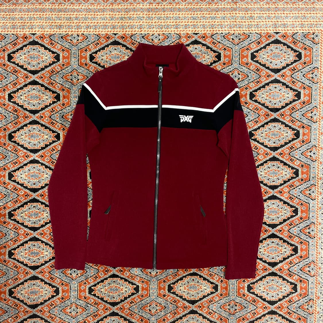 PXG 버건디 골프 집업져지 자켓 여성S 상품이미지1