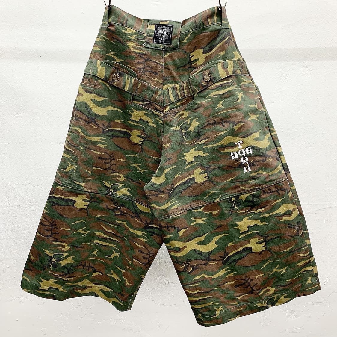 독타운 카모 밀리터리 빅 오버 하프팬츠 상품이미지2