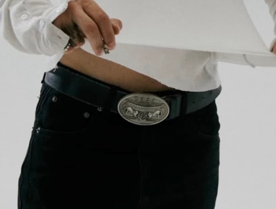 nofaith studio 핸드메이드 레더 벨트  상품이미지3