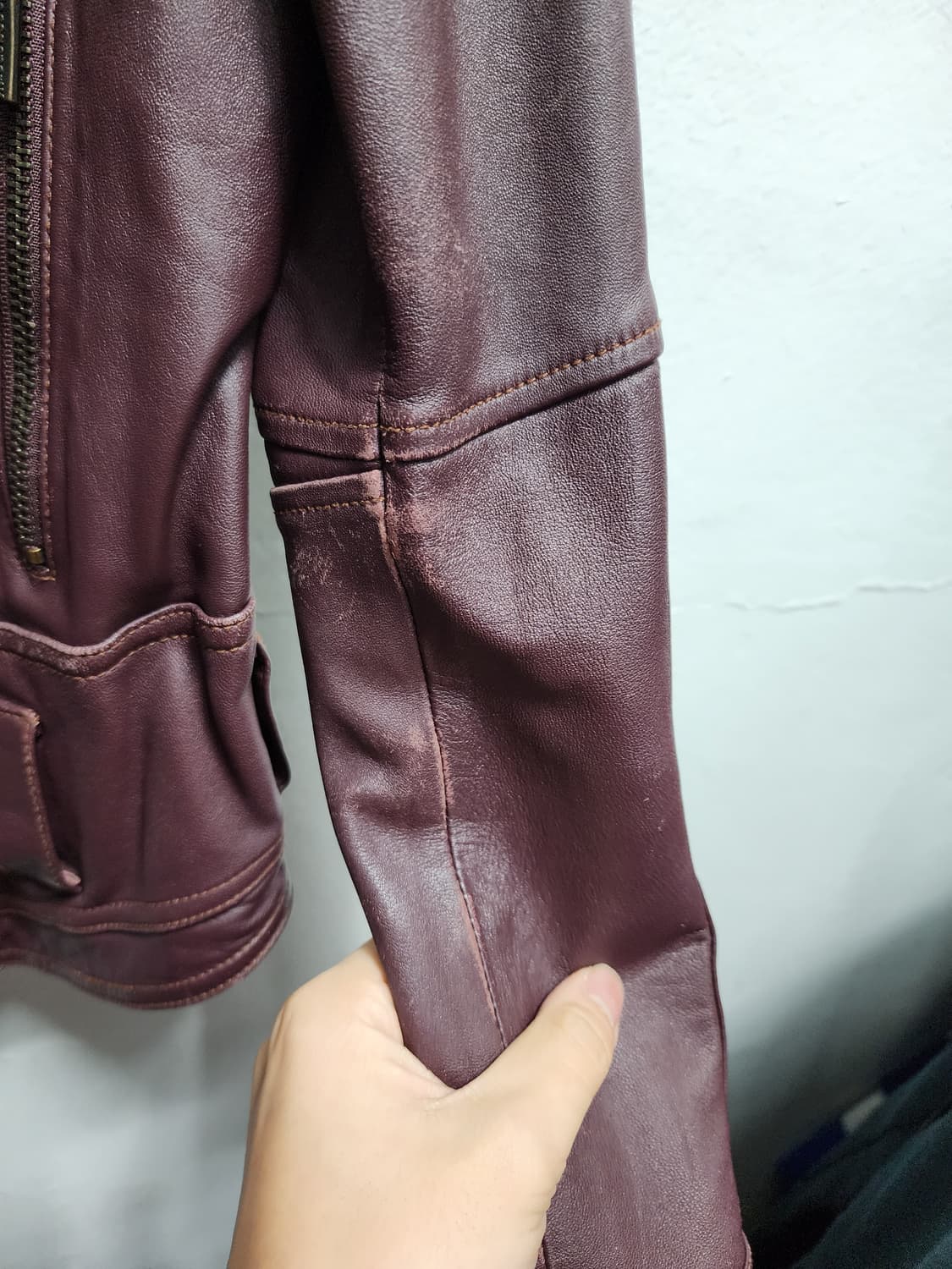 르꼬끄 00s Y2K 양가죽 크롭자켓 상품이미지5