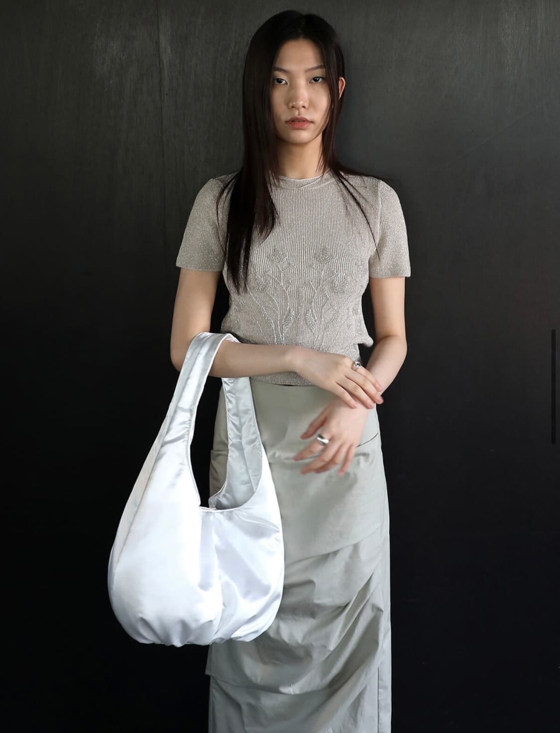 피시아 picea 퍼프 숄더백 화이트 상품이미지7