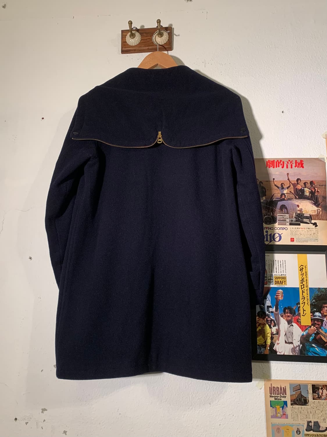 빔즈보이 지퍼 후드 투웨이 피코트 상품이미지7