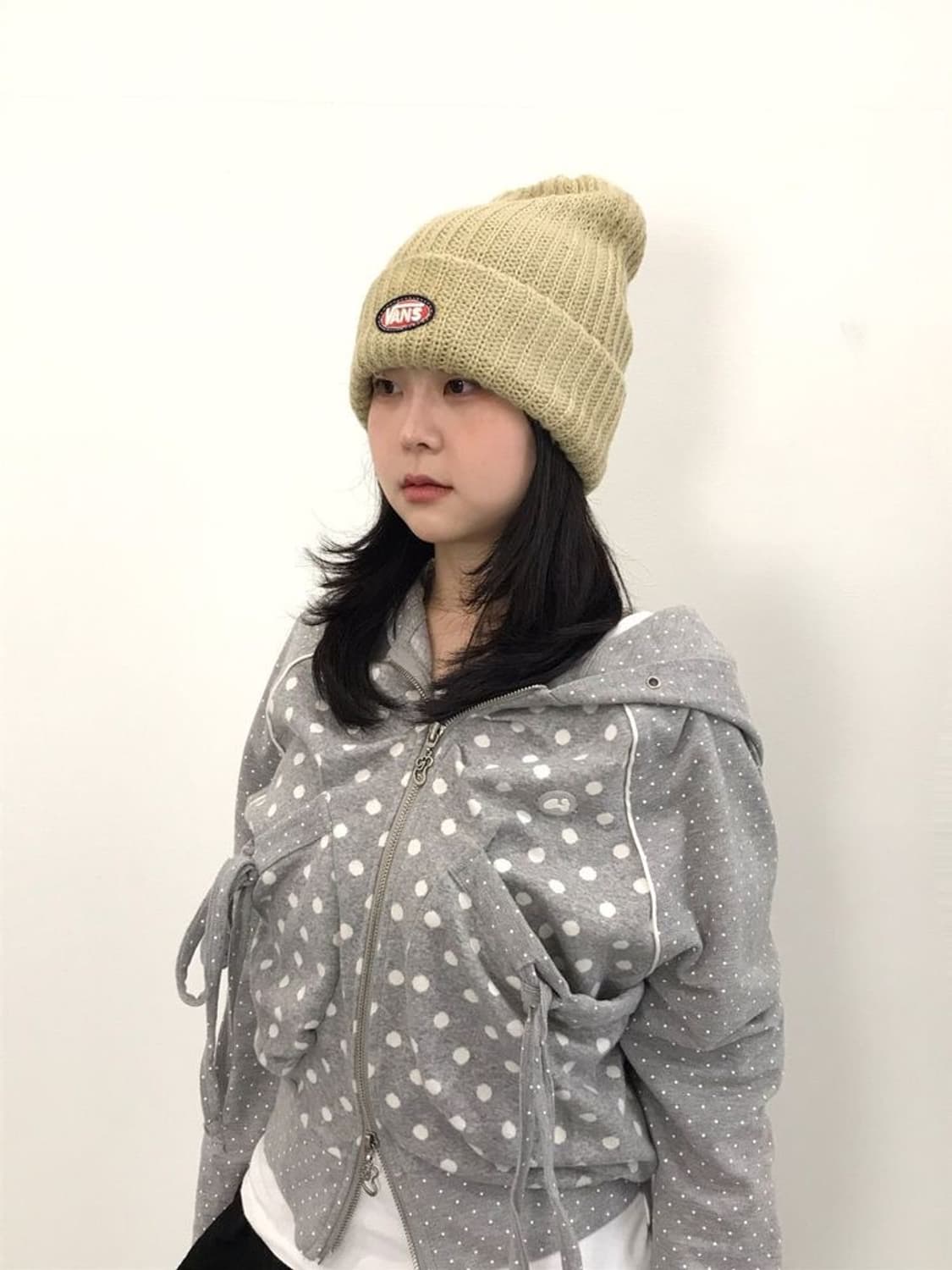 Vans Beige Logo Beanie 상품이미지2