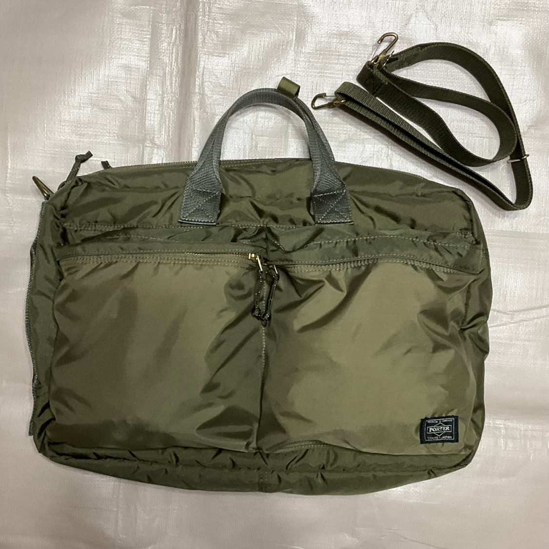 요시다포터 포스 3way 브리프케이스 세이지 그린 상품이미지2