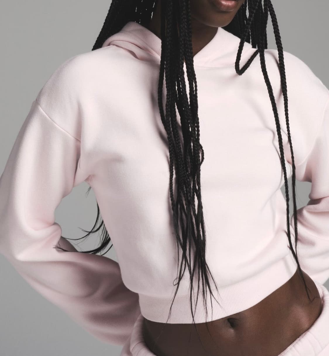 Skims 스킴스 크롭후드 barely pink M 상품이미지2
