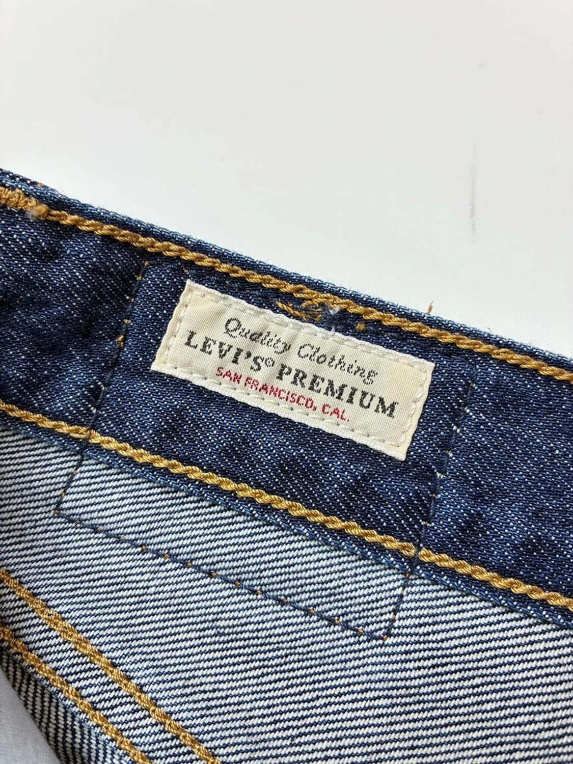 리바이스 프리미엄 중청 워싱 빅 E탭 데님 롱 스커트 PN5355 상품이미지8