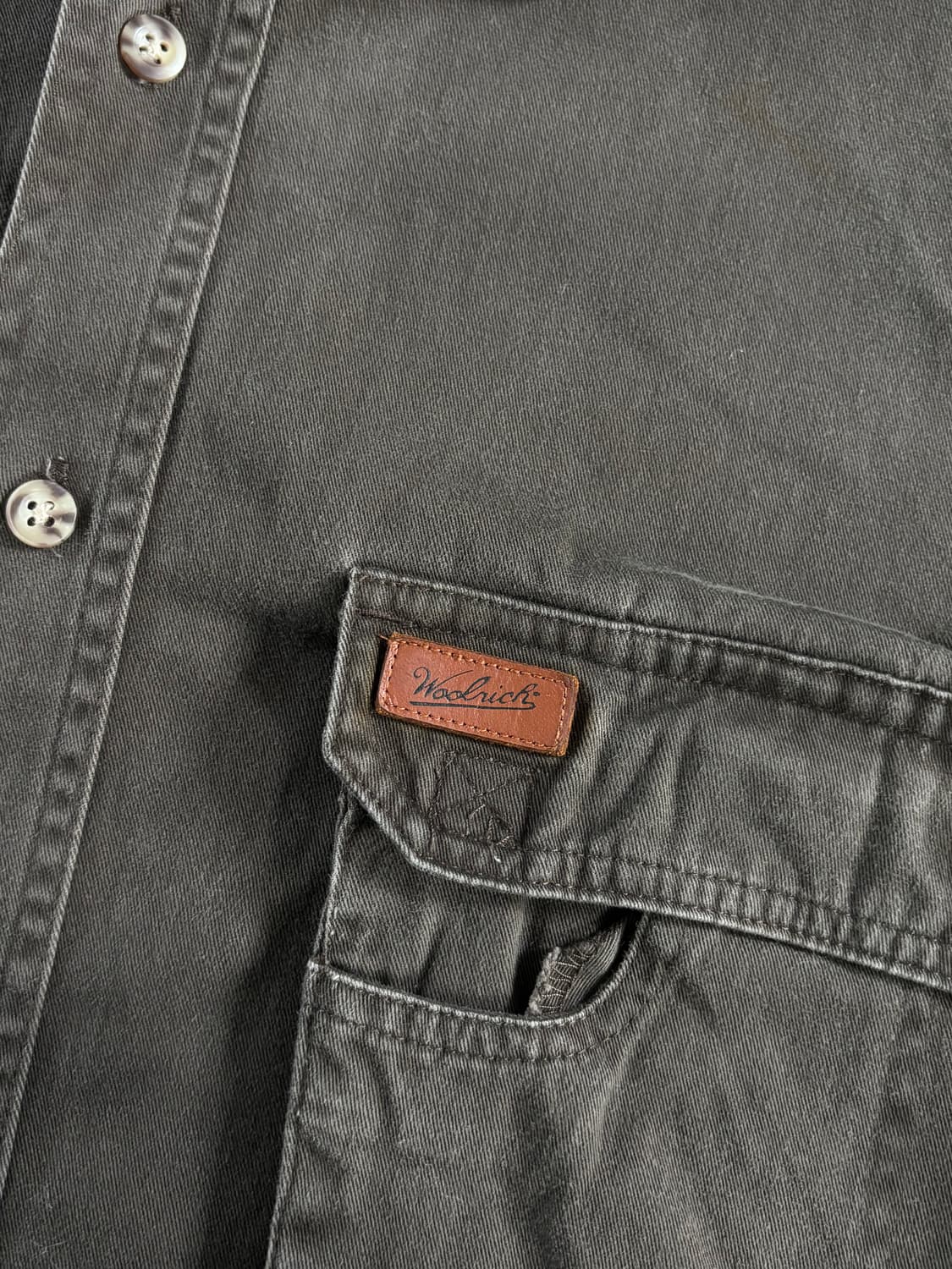 Woolrich 울리치 딥브라운 트윌 코튼 헌팅 셔츠 상품이미지7