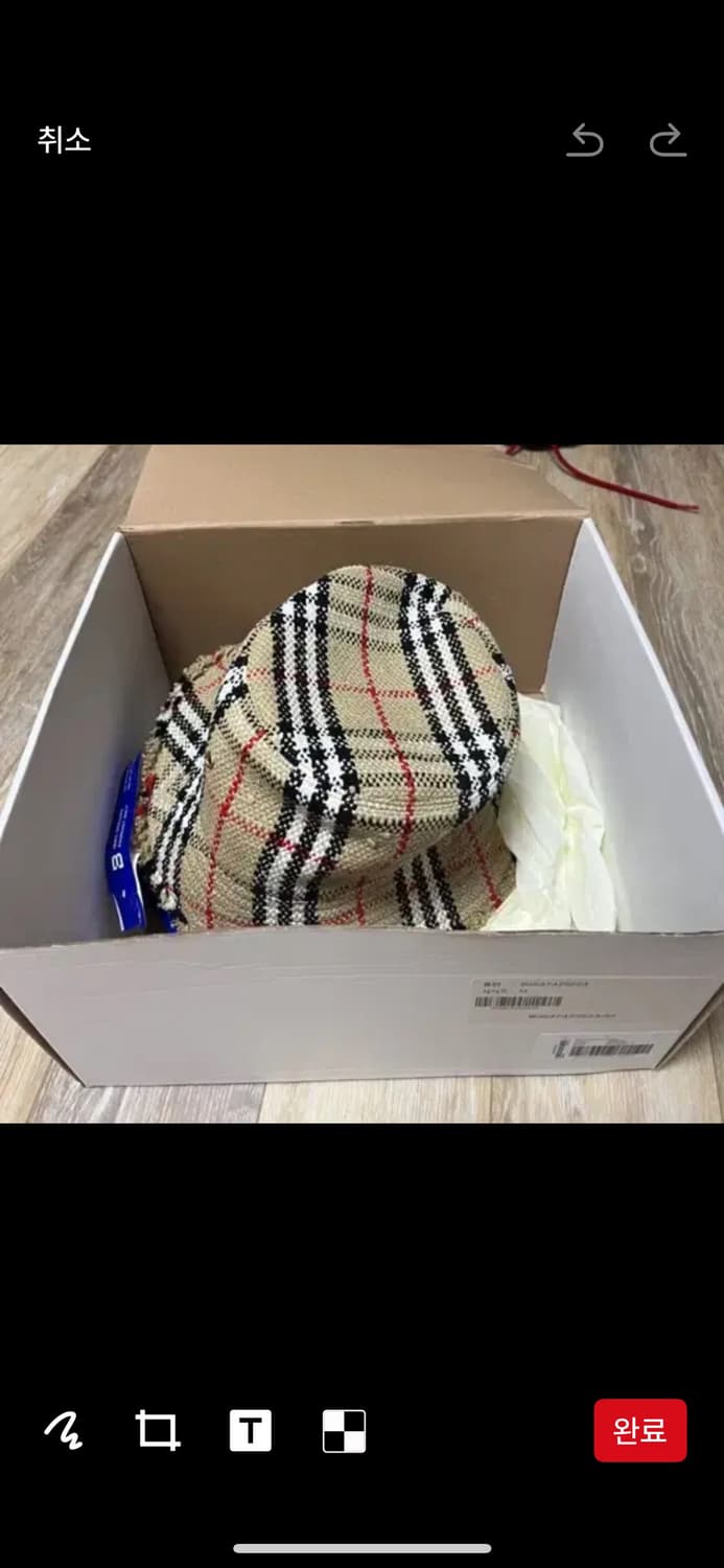 버버리 체크 부클레 버킷햇 정품 (새상품) 상품이미지1