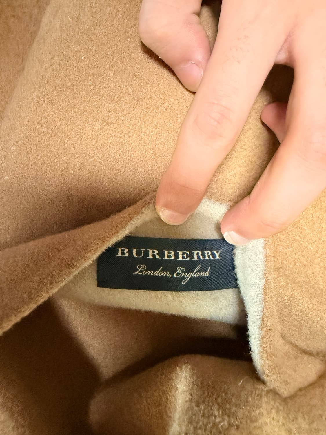 [새상품] 버버리 케이프 판초 양면코트 핸드메이드 상품이미지4