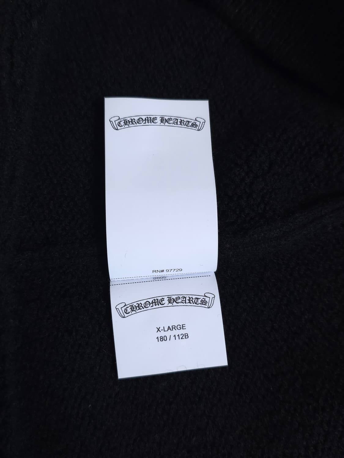 [XL] 크롬하츠 플로랄 자수 캐시미어 니트 블랙 상품이미지9