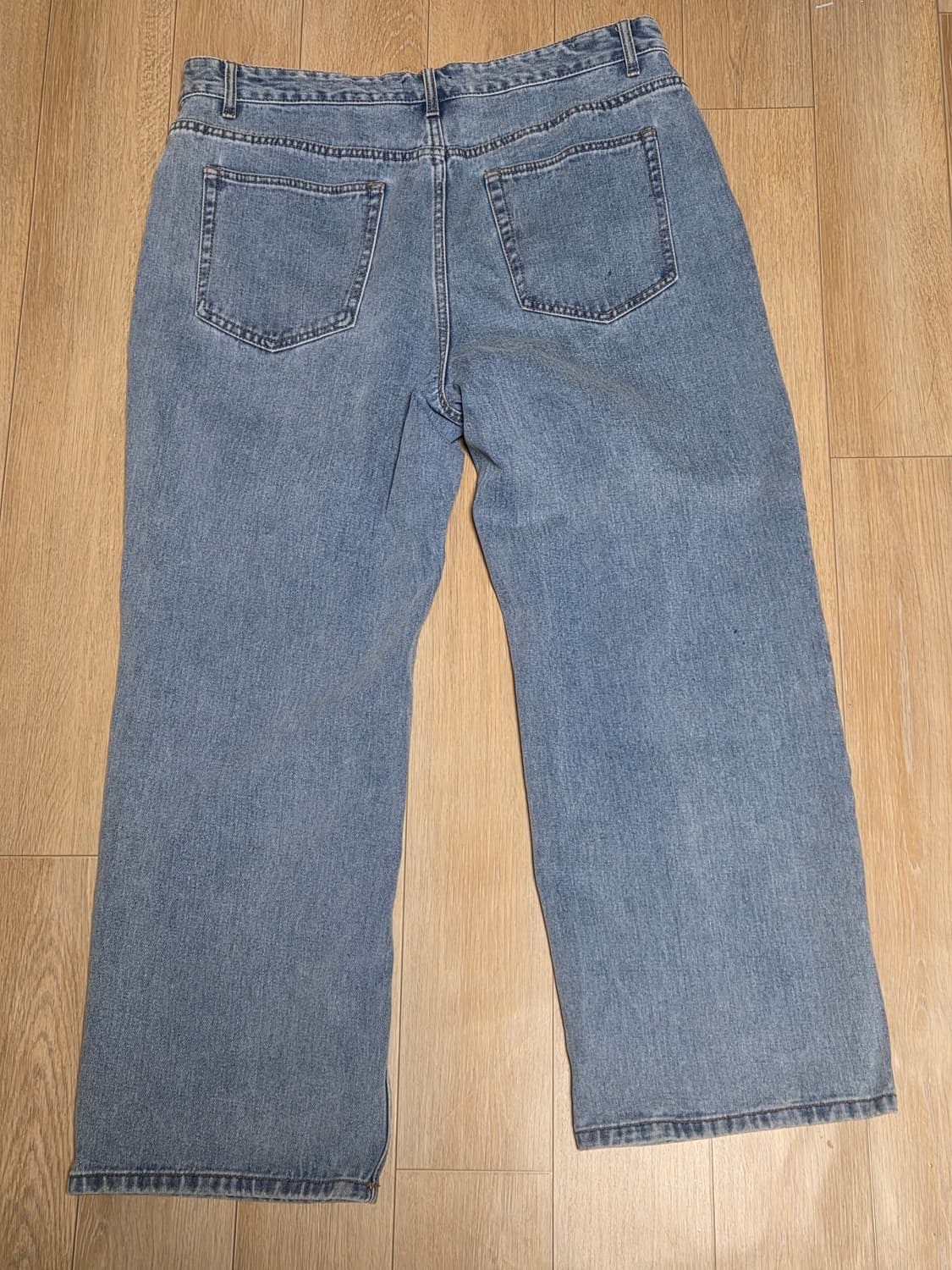 와이드 데님 팬츠 [라이트 인디고] 38 상품이미지2