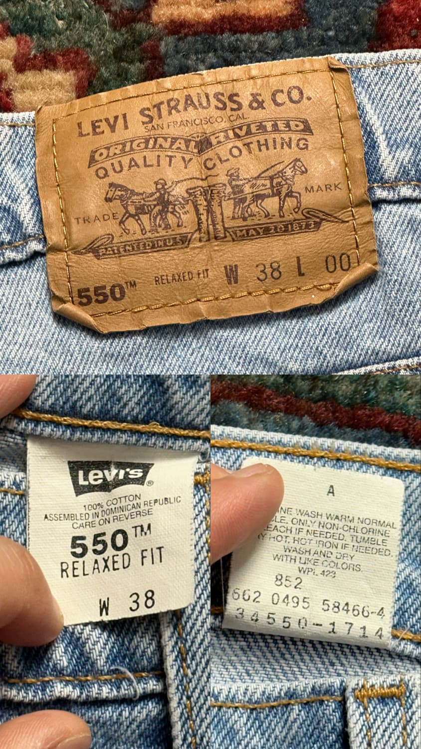 00's 리바이스 550 쇼츠 리바이스 반바지 버뮤다 팬츠 상품이미지9