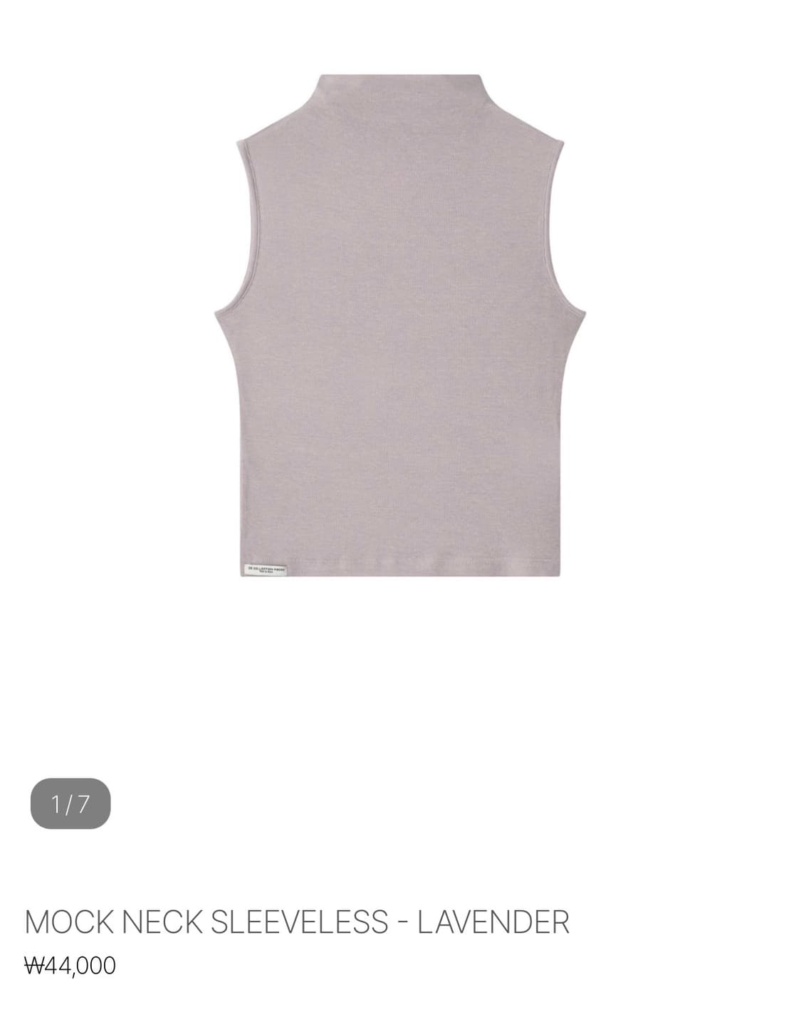 Amorshaee MOCK NECK SLEEVELESS  상품이미지1