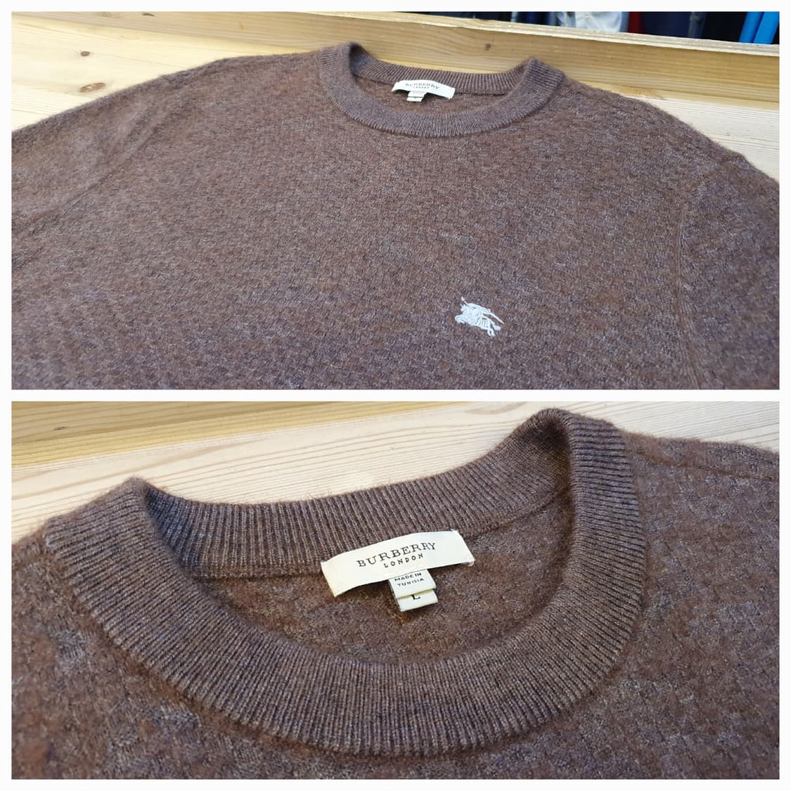 100.버버리 캐시미어 니트(남성) 상품이미지3