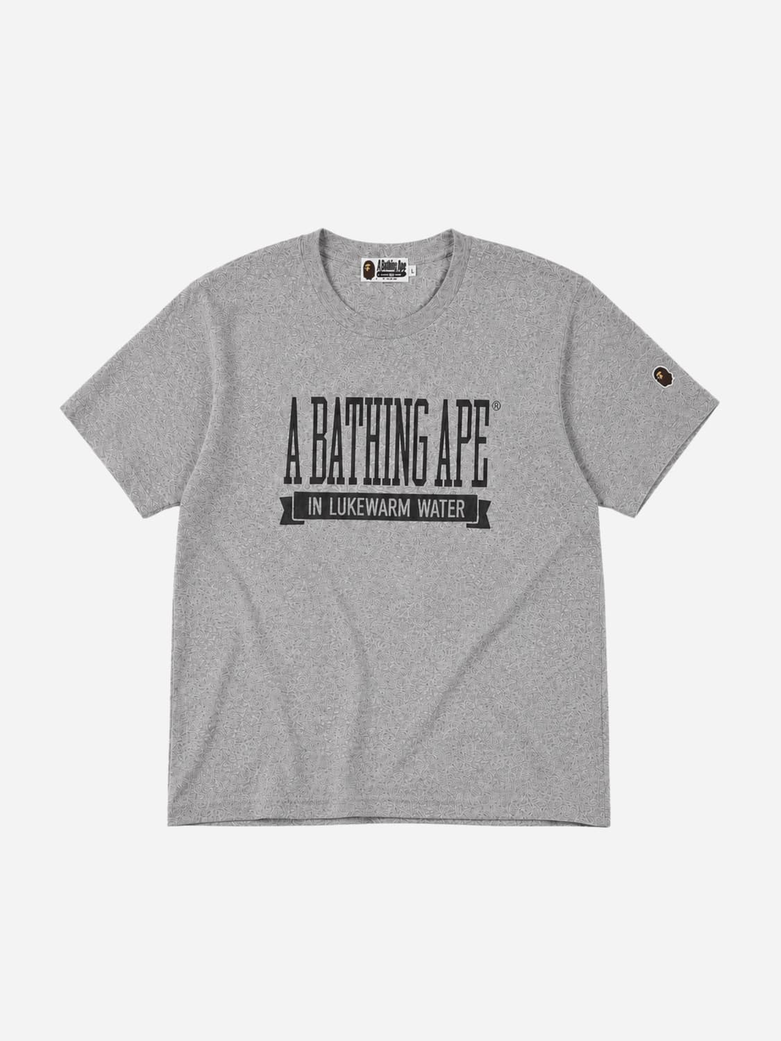BAPE (구)베이프 로고 레이온 혼방 티셔츠 상품이미지1