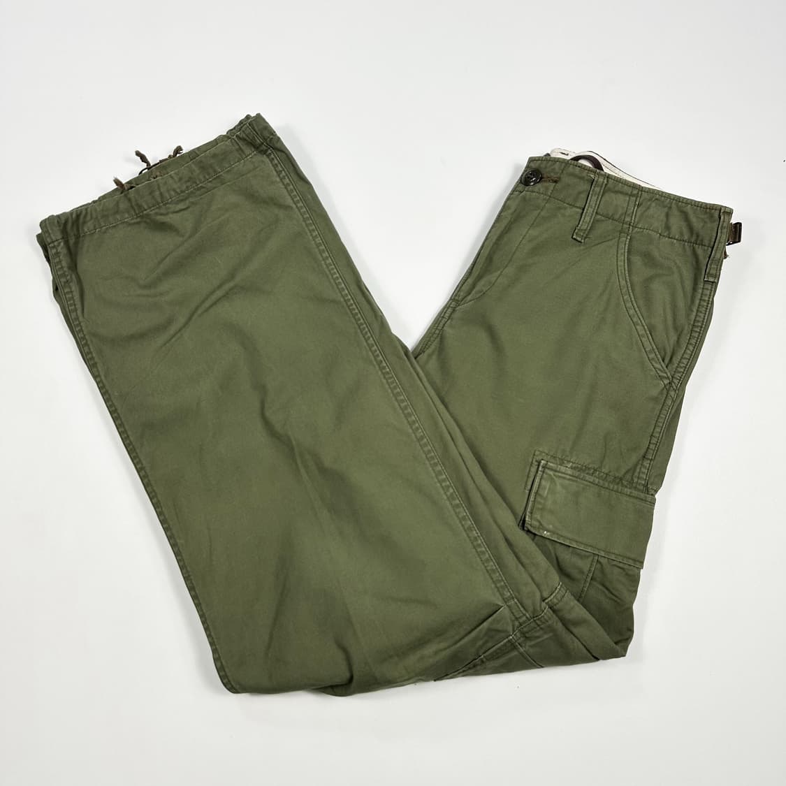 VTG 빈티지 재팬 카키 스트레이트 카고팬츠 (28인치 여성추천) 상품이미지2