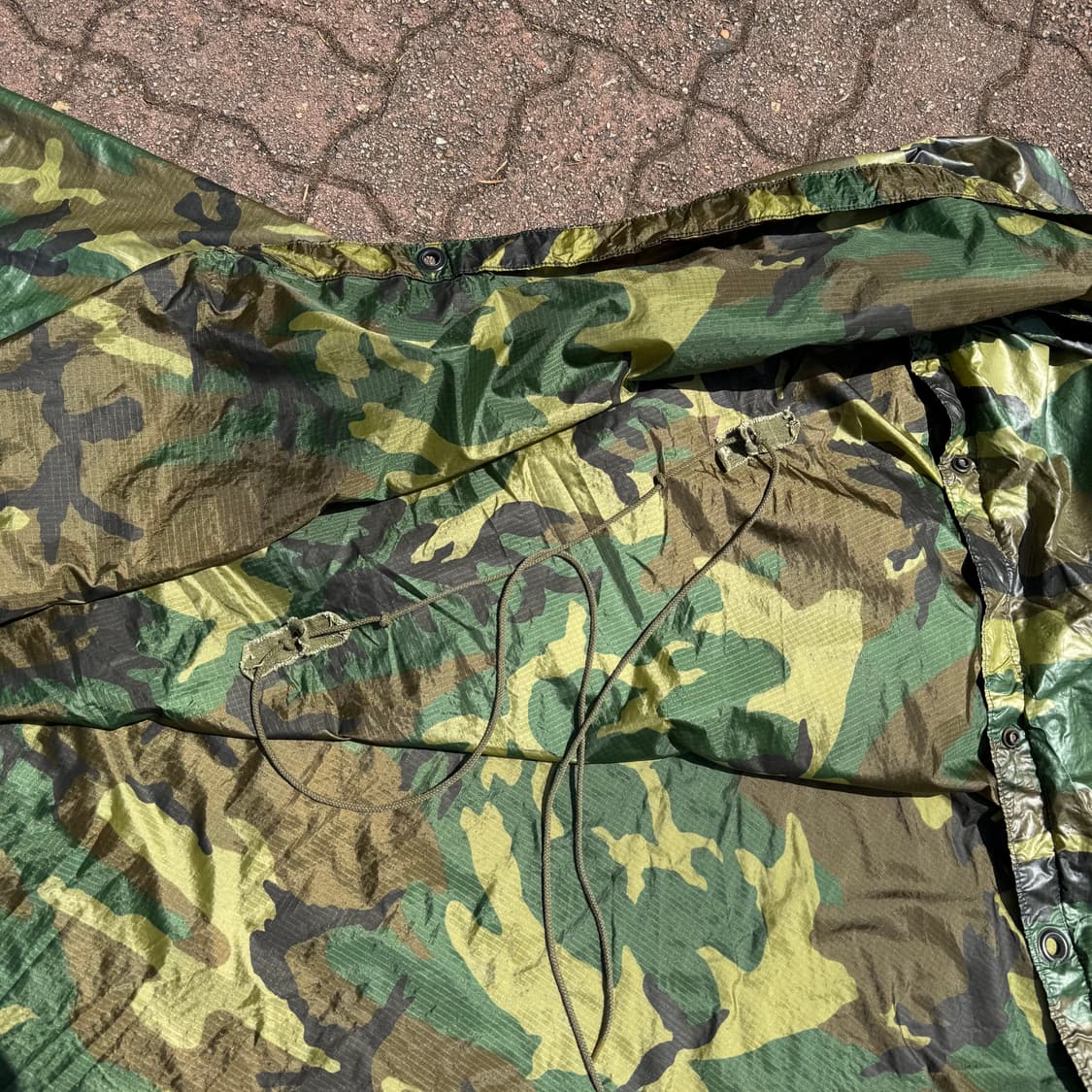US Army 미군 우드랜드 레인기어 판초 우의 상품이미지9
