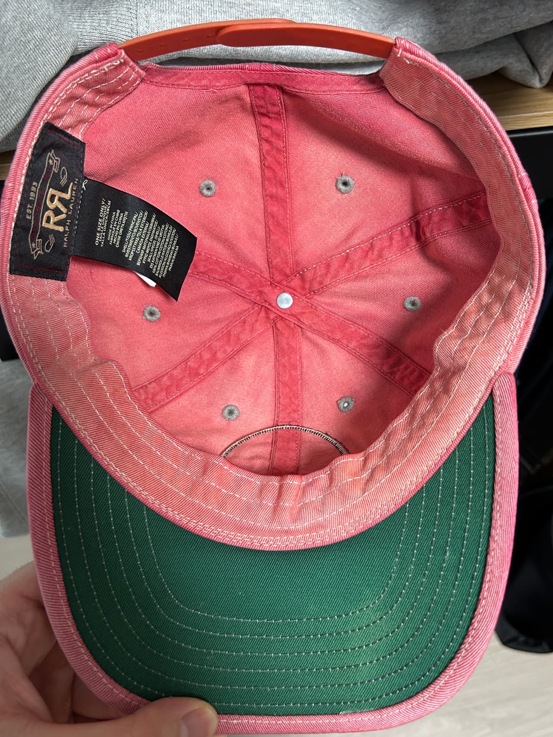 RRL 더블알엘 윙로고 볼캡 레드 상품이미지3