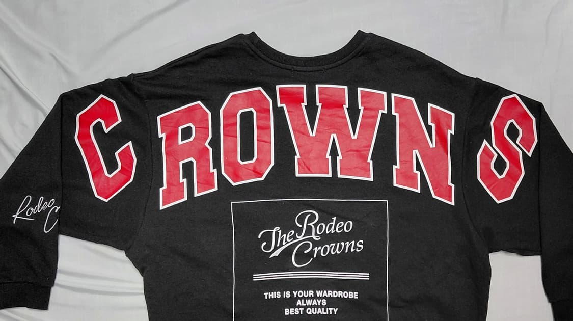 [FREE/무료배송] RODEO CROWNS 빅로고 그래픽 오버핏 맨투맨 상품이미지7