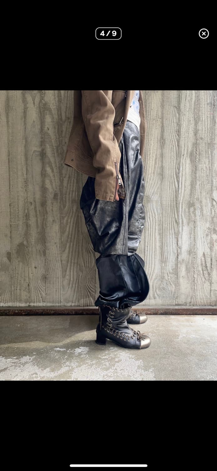 Faye파예 Glossy balloon leather long pants 상품이미지2