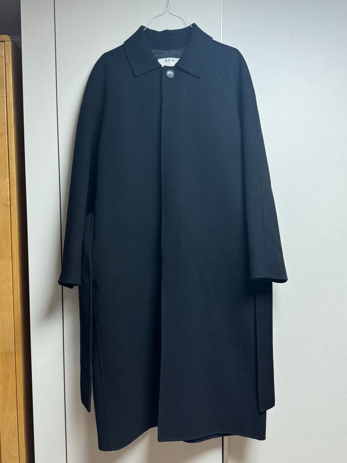 로서울 울 발마칸 코트 블랙 [U] Wool Balmacaan Coat 상품이미지8