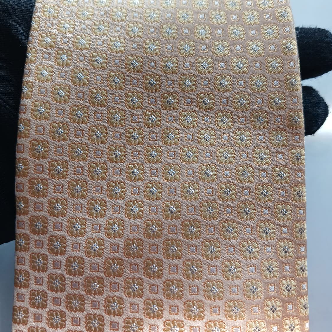앙드레김 실크 옐로 플라워 자카드 넥타이 9cm A+등급 a18134
 상품이미지5