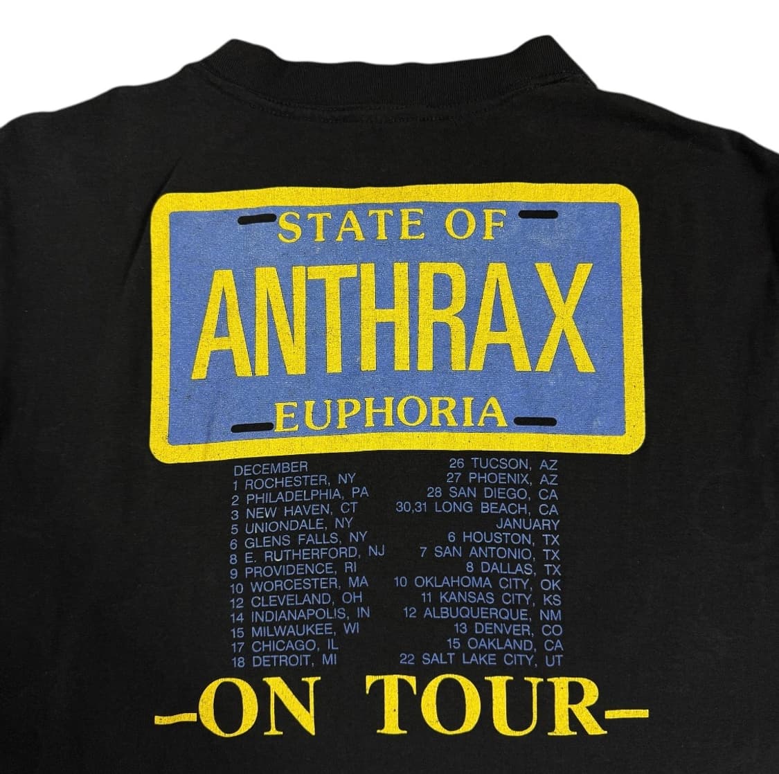 빈티지 80s Anthrax 앤스랙스 밴드 티셔츠 상품이미지5