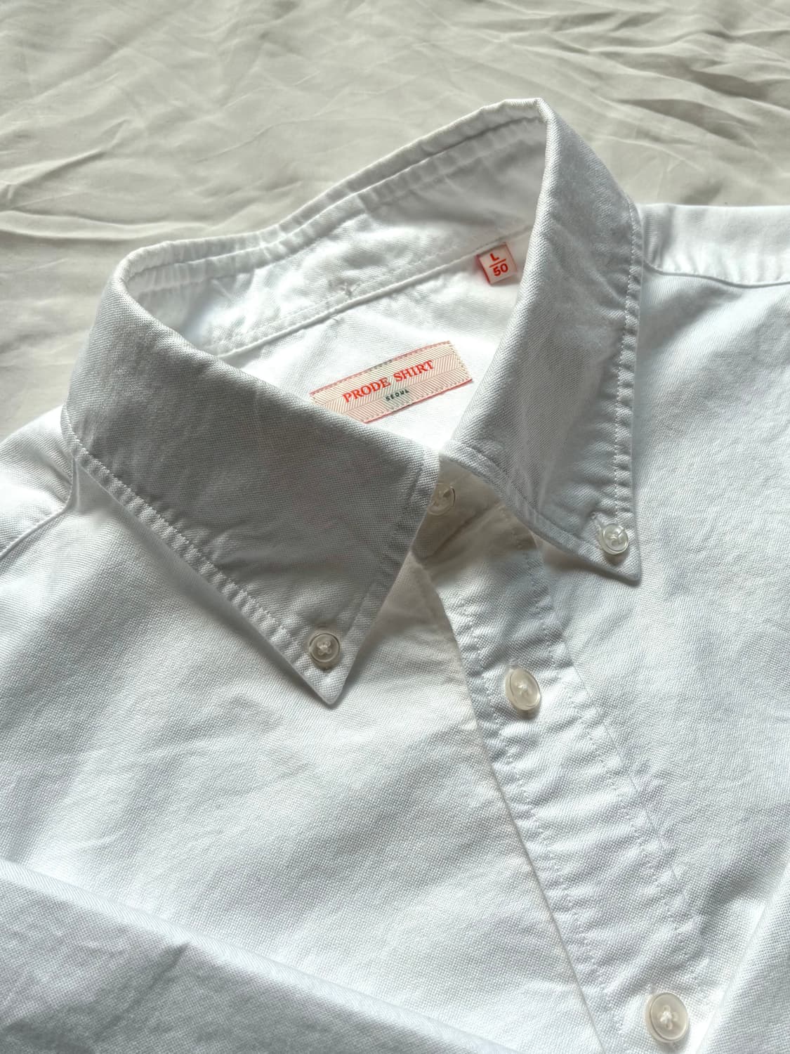 프로드셔츠 D-300 옥스퍼드 셔츠 (화이트) 컴포트 L 상품이미지1