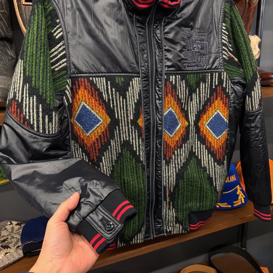 파비숑 에스닉 나바호 울패턴 패셔너블 스포츠 점퍼 N341 상품이미지4