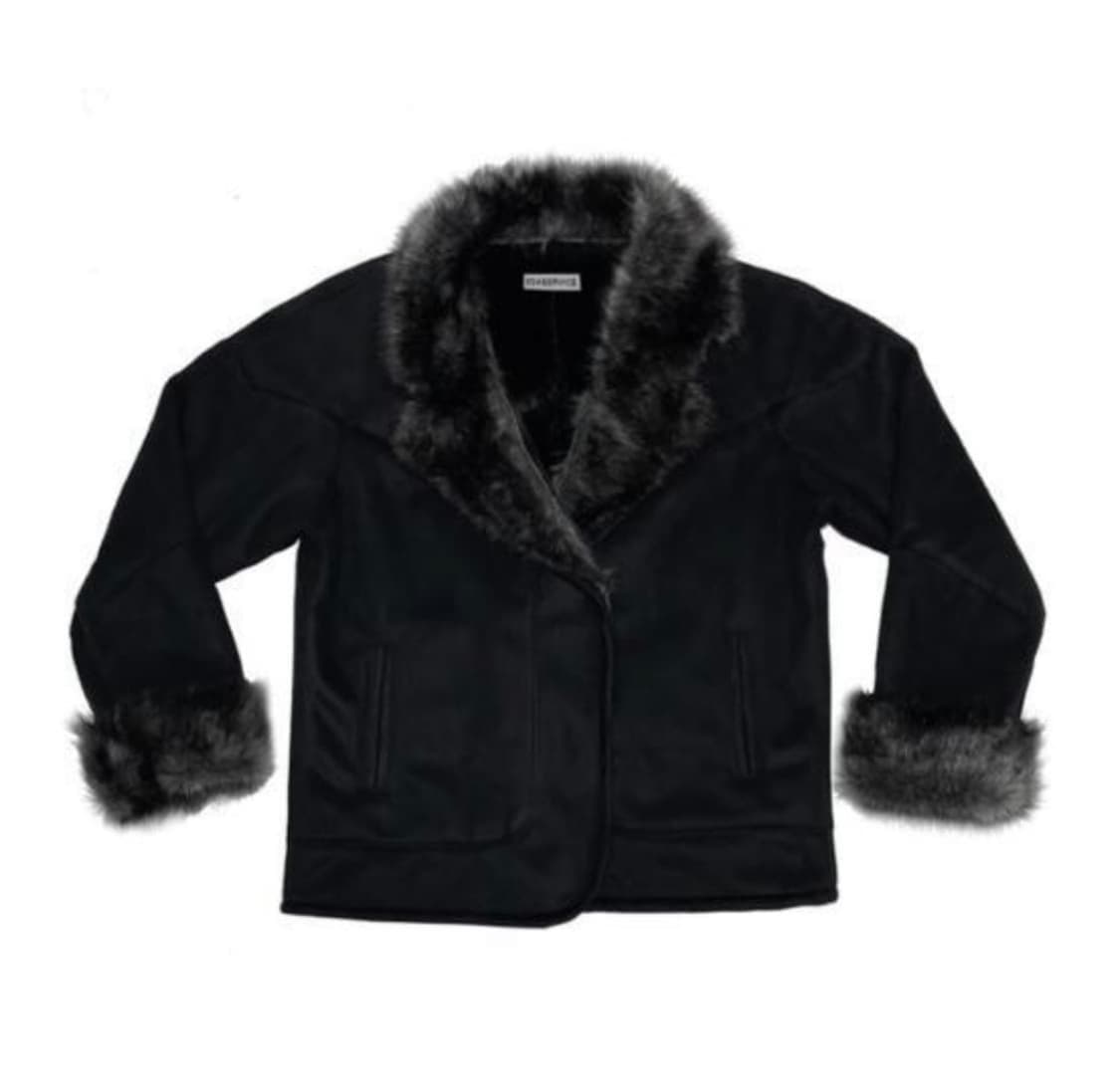 604서비스 faux fur suede coat 상품이미지1