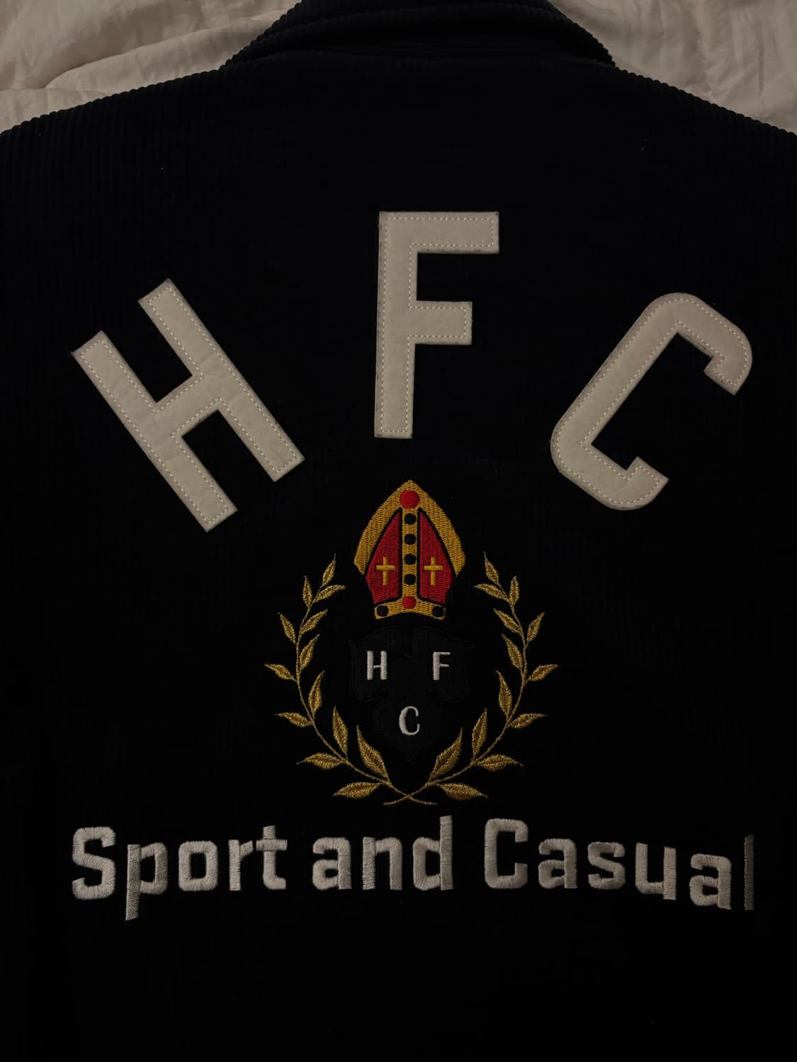 헤리티지플로스 8w 코듀로이 바시티 자켓 네이비 S 상품이미지5