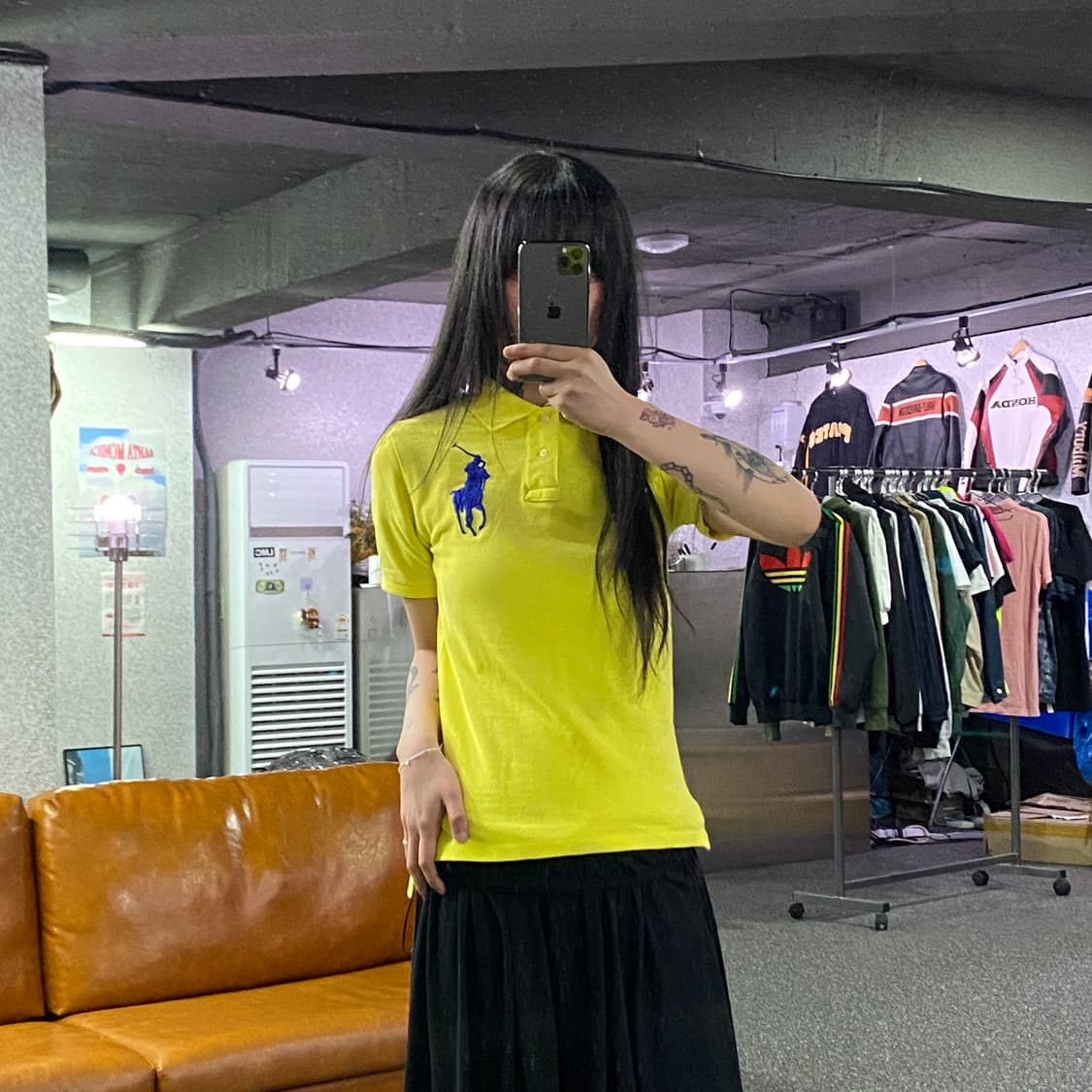 폴로랄프로렌 빅포니 옐로우 넘버3 카라넥티 B4611 상품이미지1