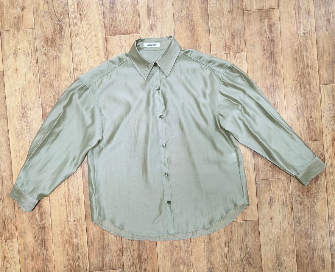 위드윤(WITHYOON) 오간자 셔츠 프리사이즈 상품이미지4