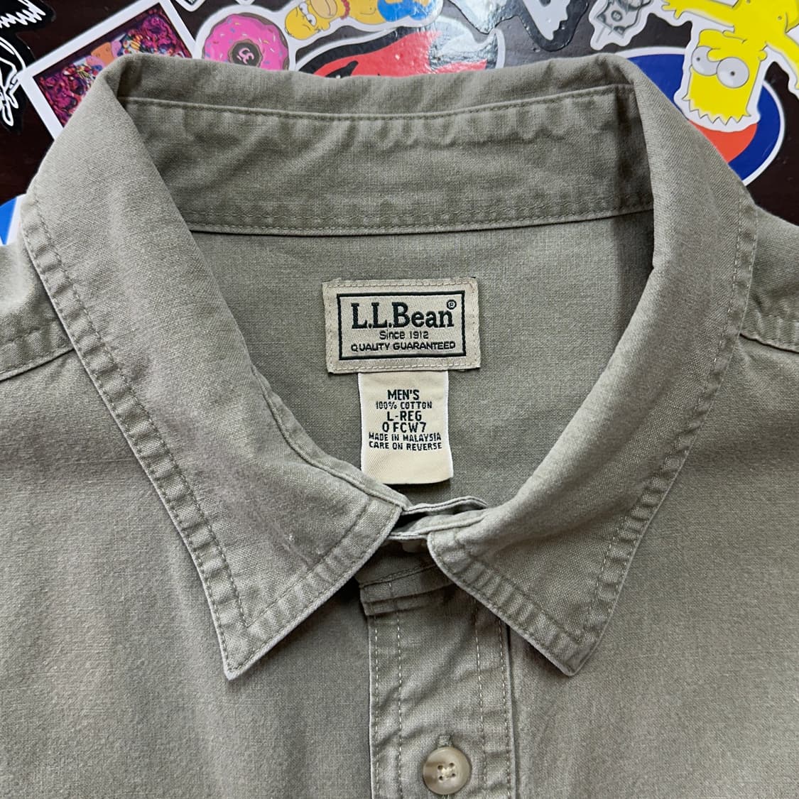 엘엘빈 코튼 워크 셔츠 L 상품이미지6