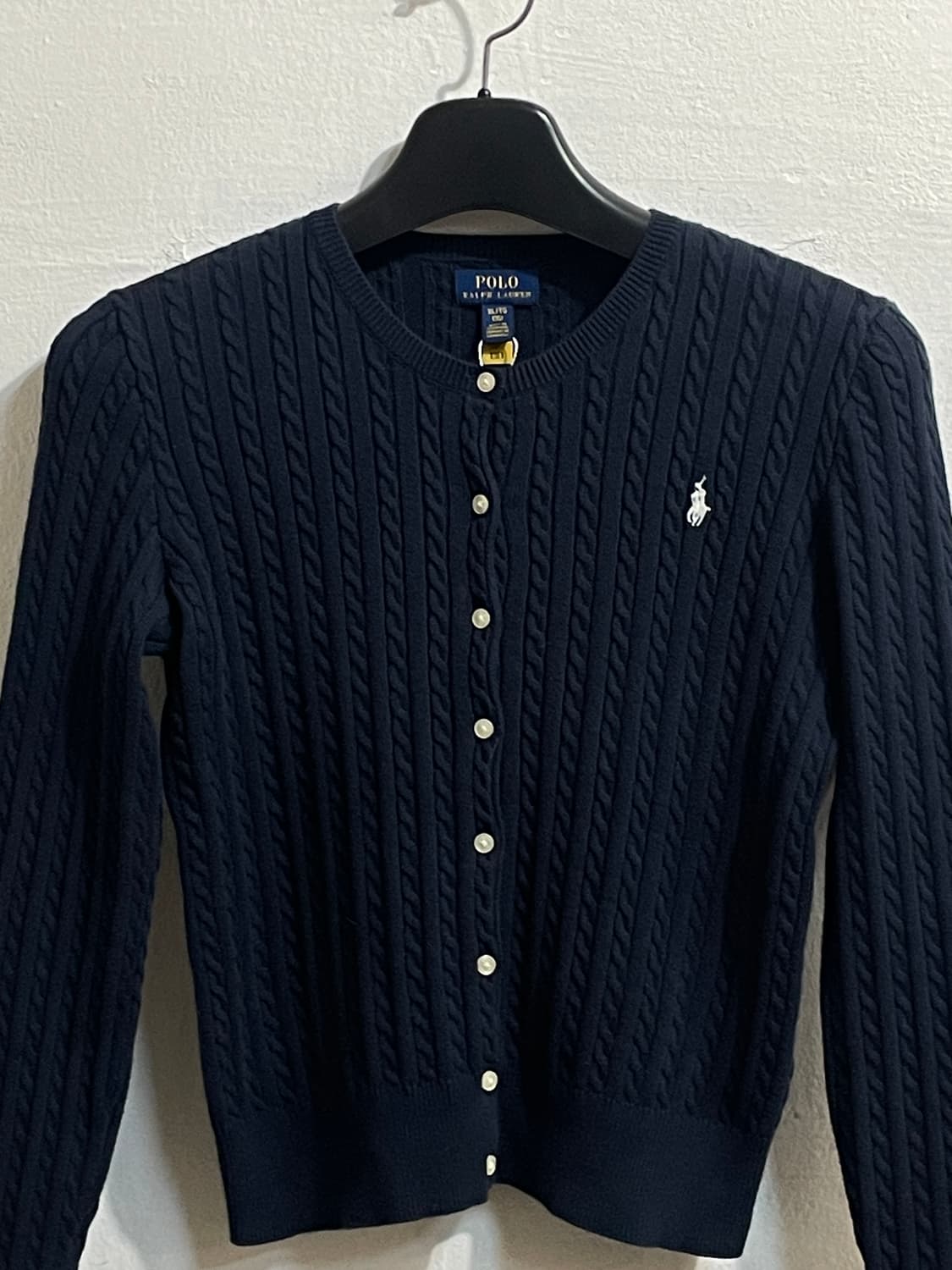 폴로 랄프로렌 네이비 케이블 니트 가디건 상품이미지2