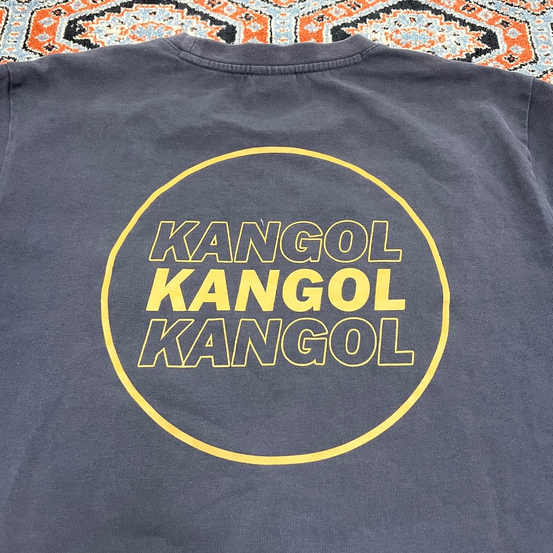 캉골 백프린팅 차콜 반팔티셔츠 남성M 상품이미지7