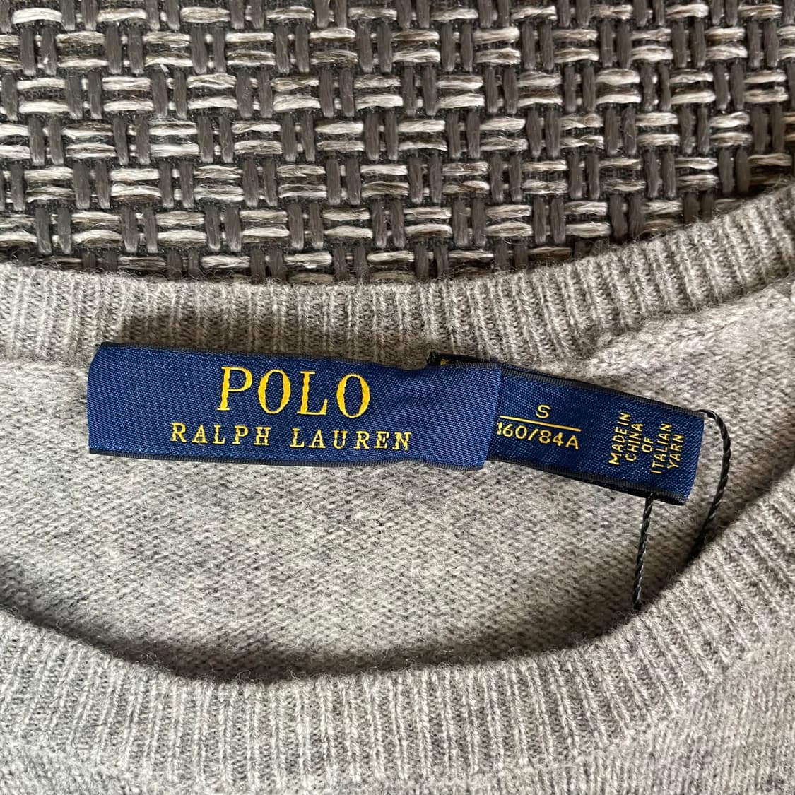 폴로랄프로렌 패치 그레이 롱 니트 원피스 S 상품이미지4