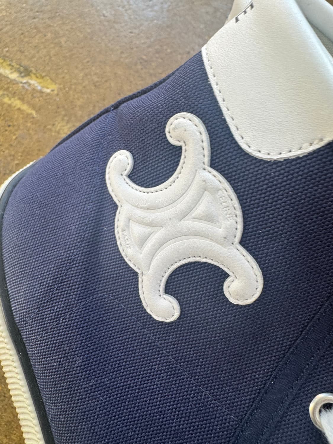 셀린느 하이탑 스니커즈 네이비 39 상품이미지3