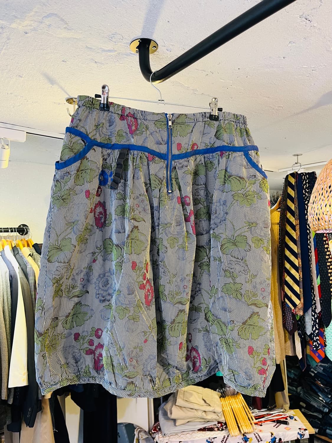 오일릴리 플라워 패턴 밴딩 스커트 상품이미지1