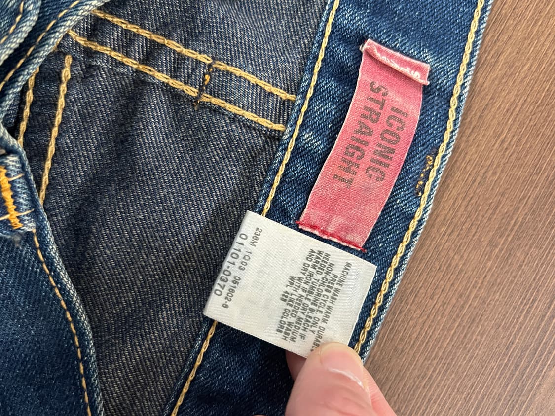 Levis 리바이스 아이코닉 스트레이트 데님 팬츠 상품이미지7