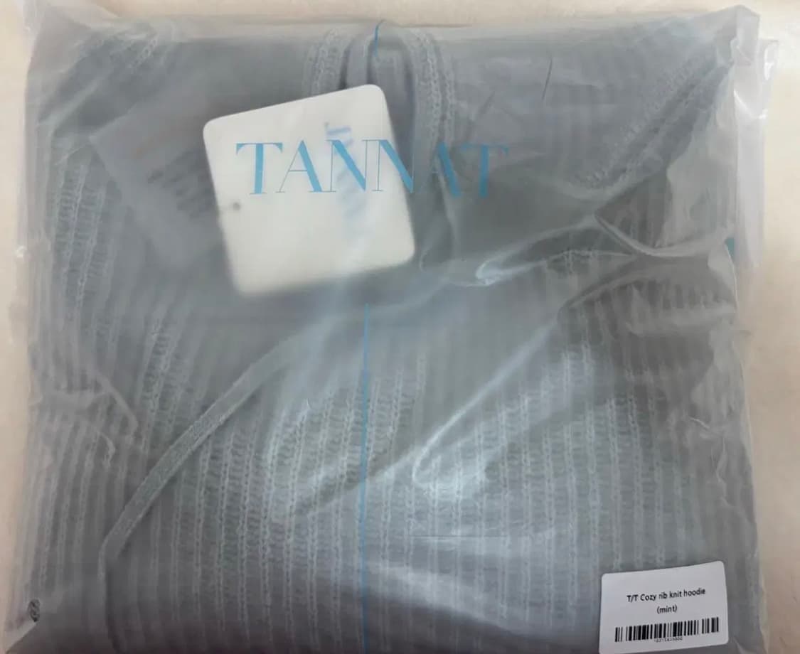 새상품_ 타낫 Cozy rib knit hoodie 코지 립 니트 후디 상품이미지3