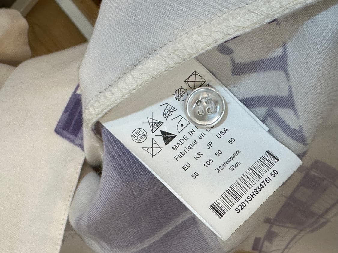 솔리드 옴므 그래픽 프린트 오픈카라 셔츠 상품이미지8