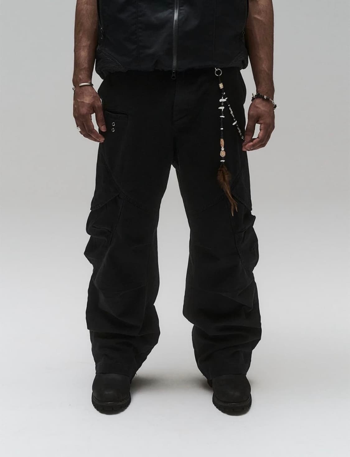 이그노타 코어:5 워시드 카고 팬츠 블랙 상품이미지1